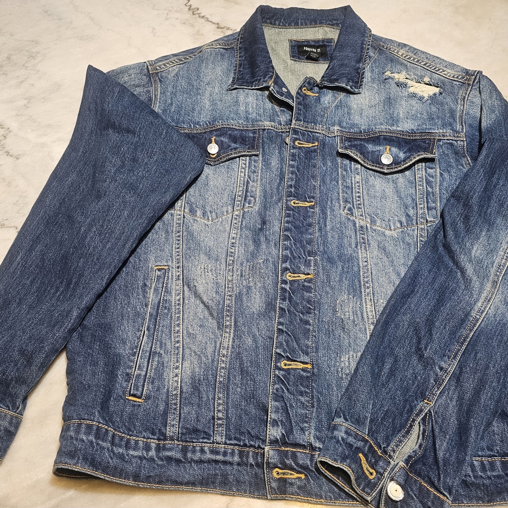 Forever 21 Dark Blue Denim Jacket